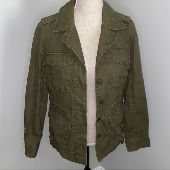 Madewell olive green Outbound utility military style jacket size Small - Picture 1 of 9
